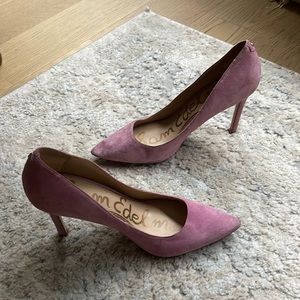 Pink Suede Sam Edelman Heels